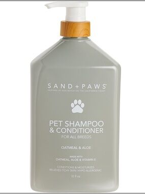 Sand + Paws Oatmeal and Aloe Pet Shampoo and Conditioner 32 oz